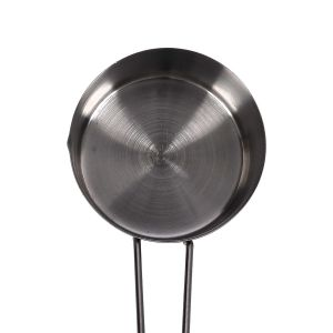 Royalford 4pcs Kitchen Measuring Spoon Set - Stainless Steel - Silver - 60Ml, 80Ml, 125Ml, 250Ml