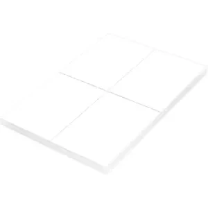 FIS Multipurpose Laser Labels, Colour White, Size 105X148.5mm (4 Stickers x 100 Sheet) A4 Size, E.U. Origin Material - FSLA4-100