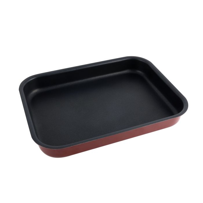 Royalford RF1148-SP37 2L Non-Stick Square Baking Tray - Large Roaster Pan - Non-Stick Coating - Induction Safe Baking Pan | Elegant Design | Square Roaster Bake-Ware | Ideal For Baking Cakes, Pies And