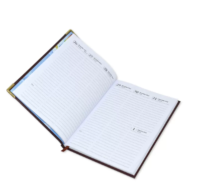 FIS A5 Diary 2023 English (1-Week at a glance) Green - FSDI78E23GR