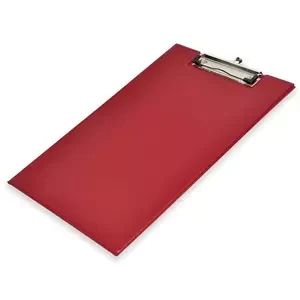 FIS PVC Double Clipboard, F/S Size with Wire Clip 12cm, Maroon - FSCB0301MR