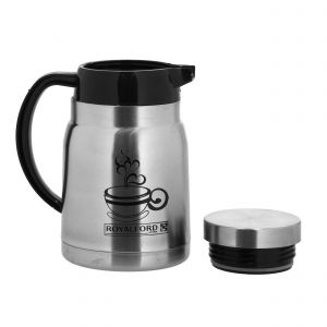 Royalford 400Ml Coffee Pot - Stainless Steel - Silver