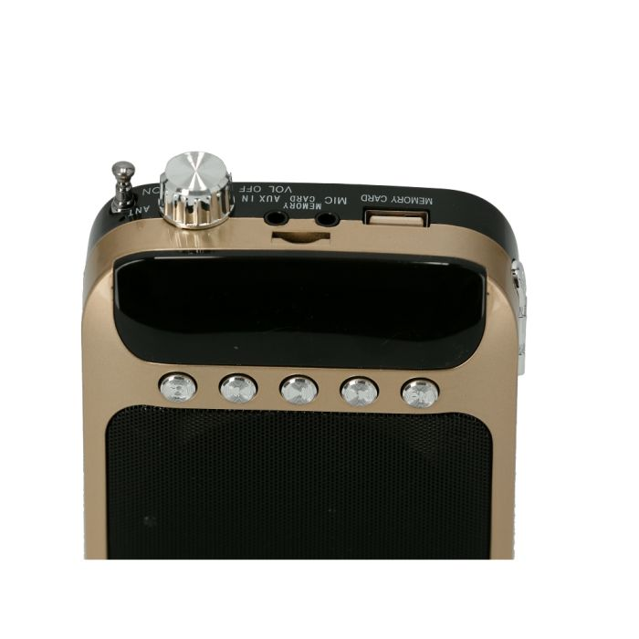 Geepas Rechargeable Mini Speaker - Amplifier With UHF Wireless Microphone Headset, 5W, Portable Rechargeable System | Ideal For Classroom, Meetings, Promotions And Outdoors | 2 Years Warranty