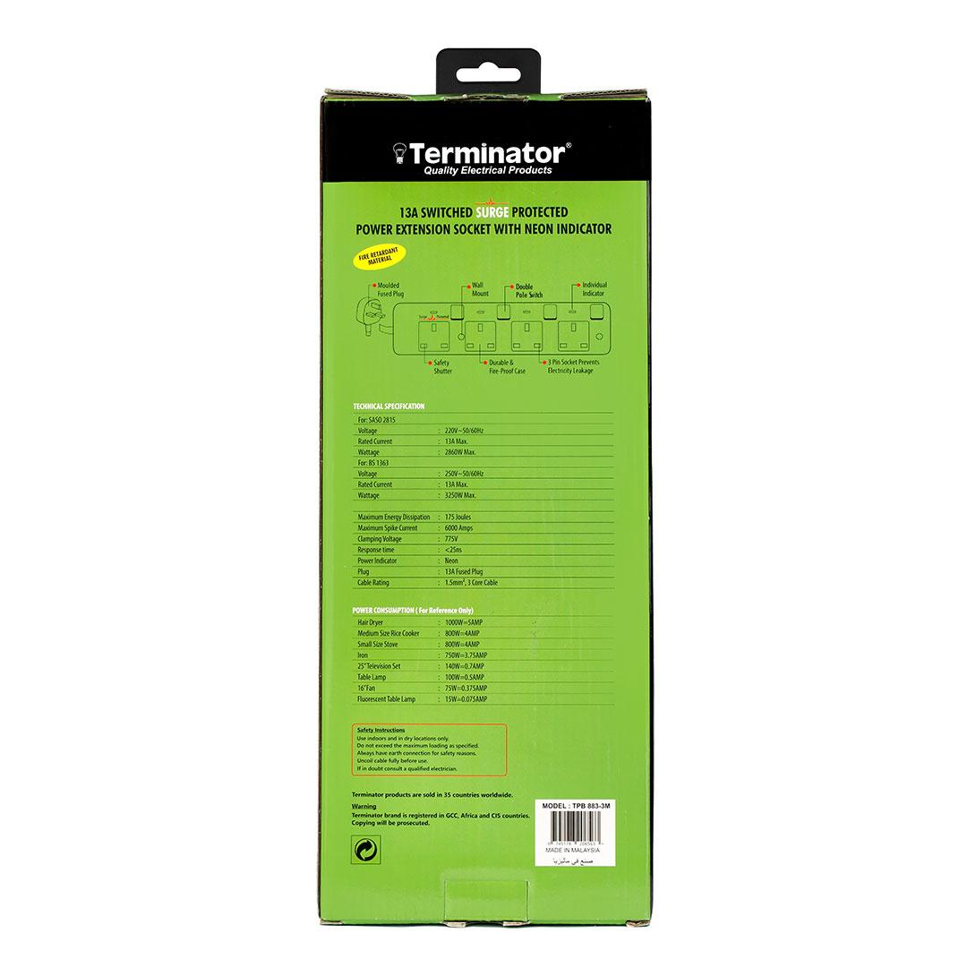 3 Way UK Power Extension Socket