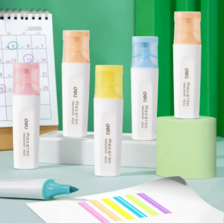 Deli Macaron Highlighter 1-5mm Chisel Tip ES621S