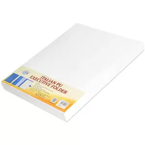 FIS Executive Folder with Writing Pad Italian PU 24x32cm, Blue - FSGT2432PUBLD6