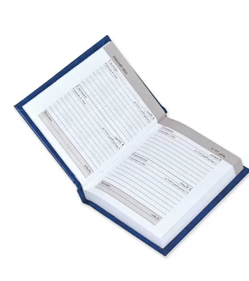 FIS 2023 Pocket Diary Arabic English Vinyl 1 Side Padded Blue -FSDI10AE23BL