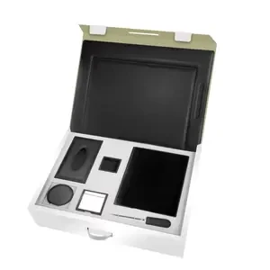 7 Pieces Executive Desk Set Italian PU Black Color - Office Desk Organizer - FSDS171BK