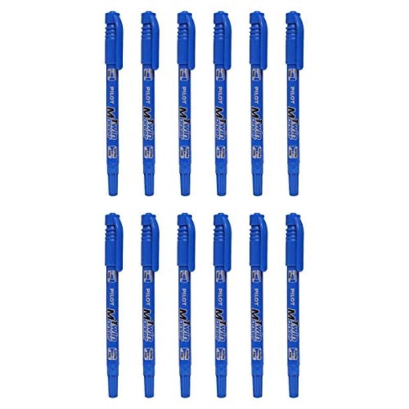 Pilot 12-Piece Twin Marker Pack/Blue