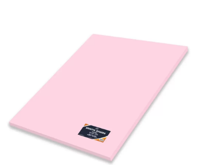 100-Piece FIS Bristol Board, 50x70cm,180GSM, Pink - FSBI1805070PI