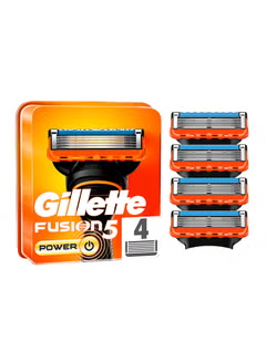 Fusion5 Power, Mens Razor, Blade Refills, 4 Count