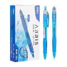 Deli Retractable Smooth Gel Ink Pen 0.5 mm Bl 1x12 Arris Blue
