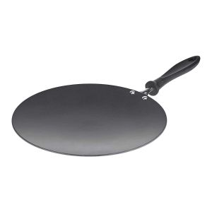 Prestige Concave frying pan (Tawa) 30 cm - Cast Iron - Black