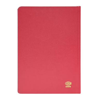 FIS Golden Diary 2024 (Arabic/English) Red, A5 - FSDI23AEG24RE