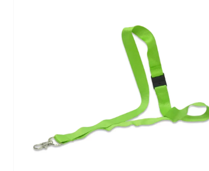 Pack of 50 Pieces Flat Lanyard With Hook And Safety Buckle, 2X90cm Badge Holder Green - FSNASGR