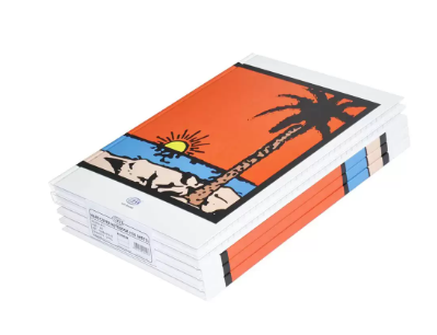 5-Piece FIS Hard Cover Notebook Single Line A4, 100-Sheets - FSNBA419-01