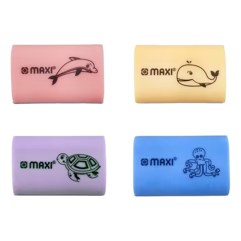 Maxi Pastel Eraser 4 PCS