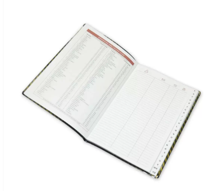 FIS Address Book English with PVC Cover, 50 Sheets, A5 (148 x 210 mm) - FSADA5EN