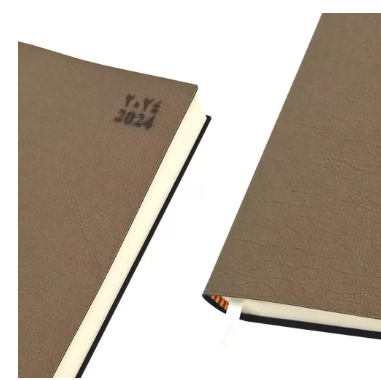 FIS Flexible Diary 2024 (Arabic/English) A5, Cream - FSDI131AE24CR