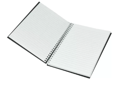 5-Piece Light Spiral Hard Cover Notebook Single Line A5, 100-Sheets - LINBSA51710