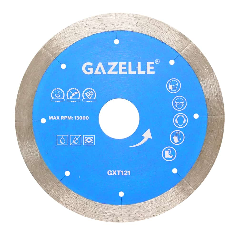 GAZELLE GXT121 4.5 IN. DIAMOND TILE CUTTING BLADE (115MM), CONTINUOUS RIM