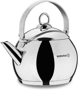 Korkmaz Tombik Kettle 10L - Stainless Steel - Silver - 1 Ltr