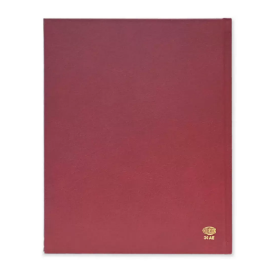 FIS Executive Diary 2024 Arabic/English/French (1-Week at a glance) Vinyl, 1Side Padded, Cover Maroon - FSDI34AE24MR