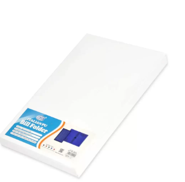 FIS Executive Bill Folder Blue Color, Italian PU with Magnet Flap 150X245mm - FSCLBFBLD3