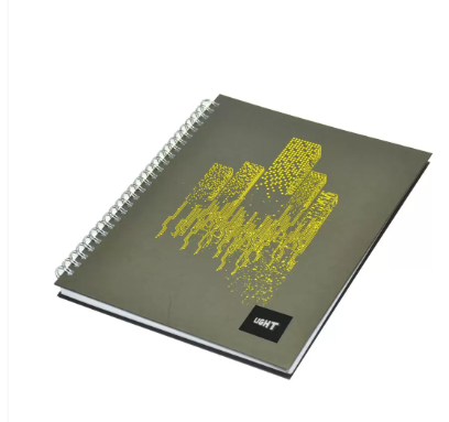 Light Spiral Hard Cover Notebook Single Line (Pack of 5 Pcs X 100 Sheets) 9X7 Inch Size - LINBS971806