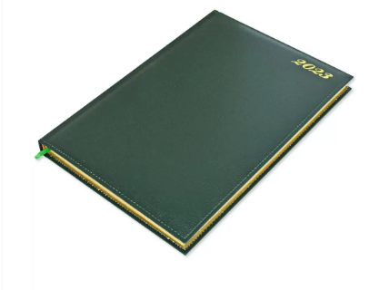 FIS Golden Diary 2023 (English) Green, A4 - FSDI43EG23GR