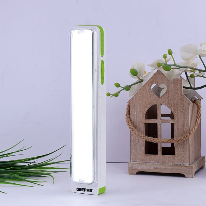 Geepas Rechargeable LED Lantern | Emergency Lantern With Light Dimmer Function | 46 Super Bright LEDs, 4 Hours Working | Very Suitable For Power Outages |2 Years Warranty