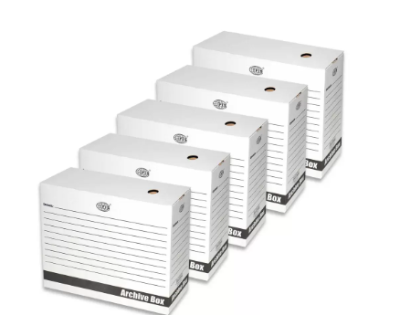 FIS Pack of 5 Archival Storage Box, Size : 33.7 x 27 cm