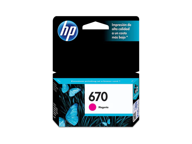 HP 670 Magenta Original Ink Advantage Cartridge (CZ115AL)
