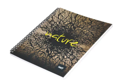 LIGHT Pack of 10 Spiral Soft Cover Notebook, Single Line , 10X8 Inches (25.4 X 20.32 cm) 100 Sheets - LINB1081602S