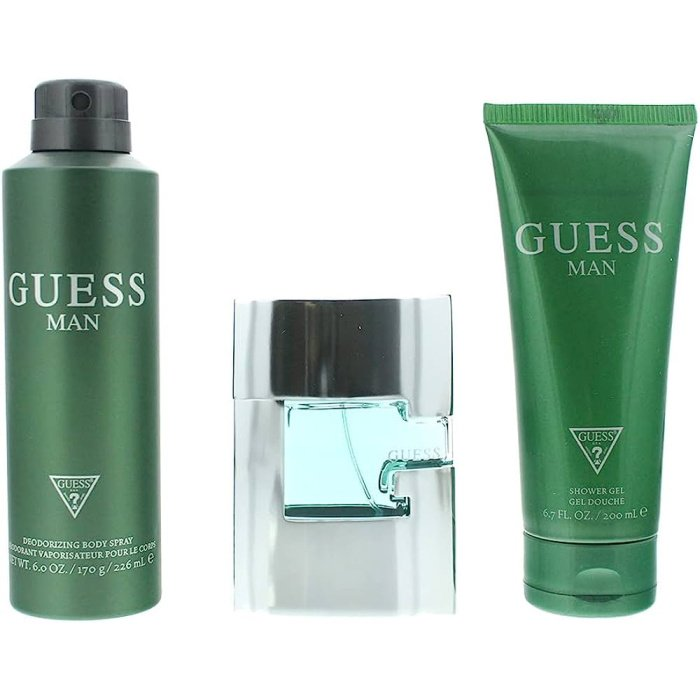 GUESS GREEN (M) SET EDT 75ML + SG 200ML + BODY SPRAY 226ML (NEW PACK)