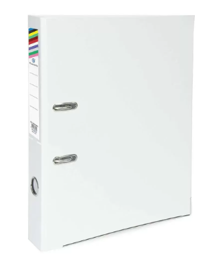 Pack of 24 Pieces A4 Box File Folder With Fixed Mechanism White/Yellow