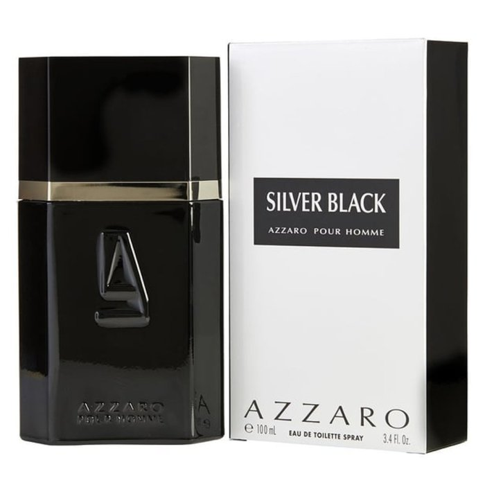 AZZARO SILVER BLACK (M) EDT 100ML
