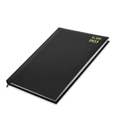 FIS A4 Diary 2023 Arabic/English (Saturday & Sunday Combined) Black - FSDI48AE23BK