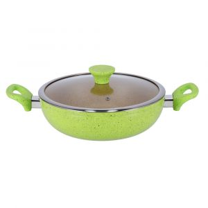 Royalford 10Pcs Forged Cookware Set - Aluminium - Green