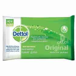 Dettol Anti-Bacterial Original Skin 10 Wipes Pack of 5