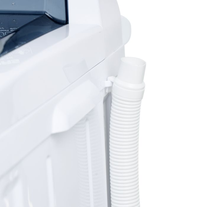 Geepas Twin Tub Washing Machine - Rotating Knobs Wash Timer, Selector, Drain & Spin Timer | Transparent Lid, Big Pulsator & Magic Filter | Ideal For Clothes, Curtains, Blankets & More