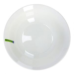 Royalford Magnesia Bowl - Porcelain - White - 8 INCH