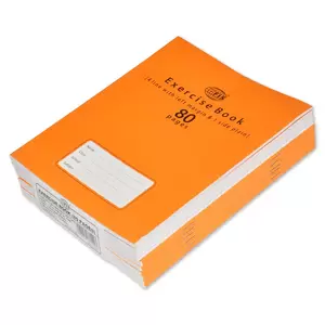FIS Exercise Book, Pack of 12, Size:16.5 X 21 cm, 80 Pages, 4 Line 1 Side Plain - FSEB4LP80N