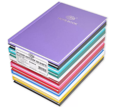 12-Piece FIS A5 PP Cover Notebook 100-Sheets Single Line, Multicolor - FSNBA5SLPPASST