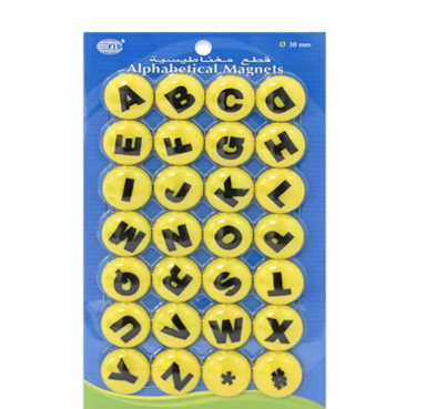 FIS Alphabetical Magets, English Language, Pack Includes 3 Sets (20mm set, 30 mm set, 40 mm set) -FSMIAE203040/3