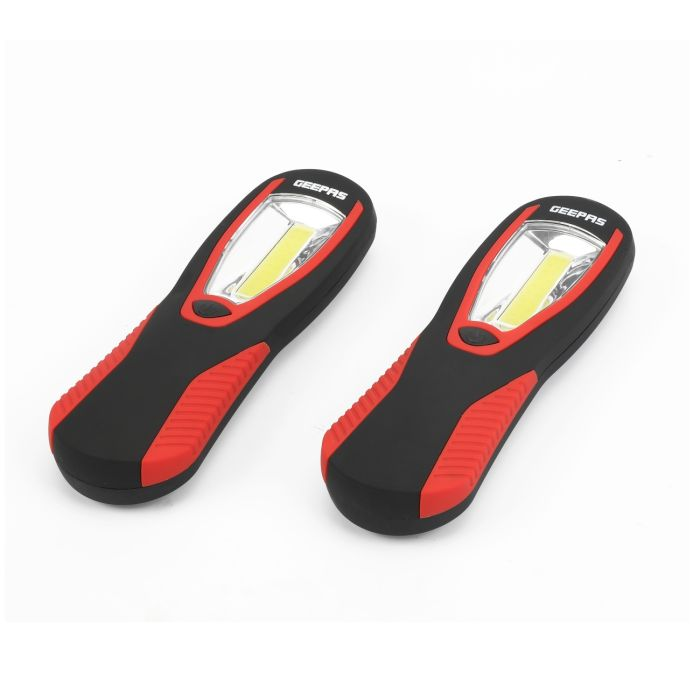 2 Piece 3W Work Light With Hook - Super Bright Light, Swivel Hook, Magnet On Reverse, ON/Off Button