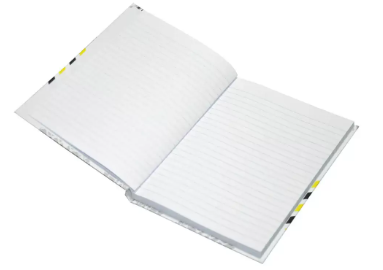 LIGHT Pack of 5 Hard Cover Notebook Single Line,9X7 Inches (22.86 X 20.32 CM),100 Sheets -LINB971801