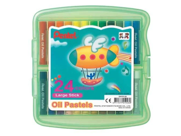 Pentel Large Oil Pastels 24 Assorted Set