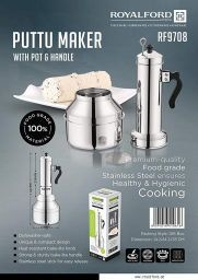 Royalford Puttu Maker - Stainless Steel - Silver