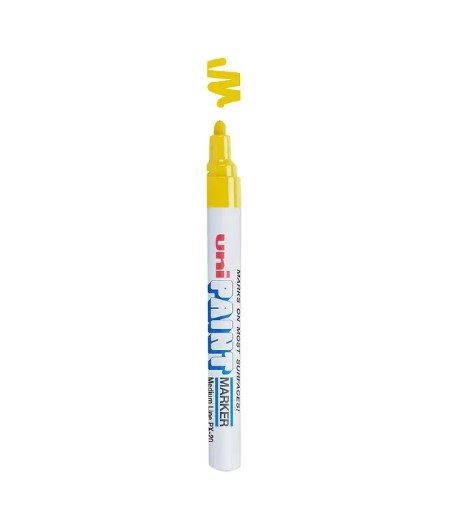 Uni Paint Marker Oil Based Permanent Marker 1 Pack (PX-20) Yellow